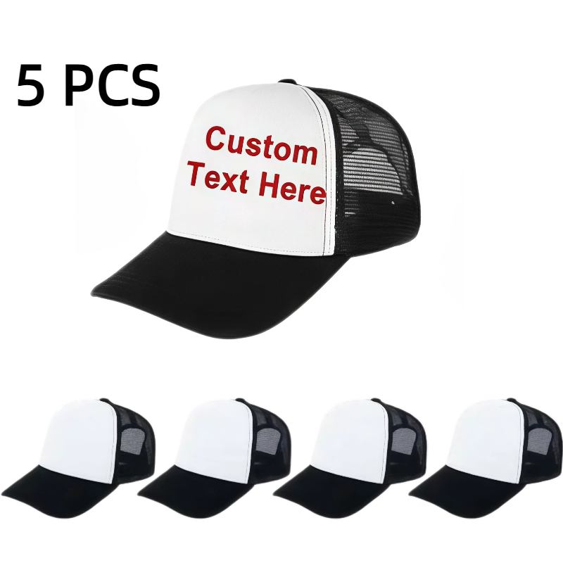 5個入りDIYペイント昇華トラッカーハット、無地メッシュ野球 - Hat Sublimation Blank のレビューと価格
