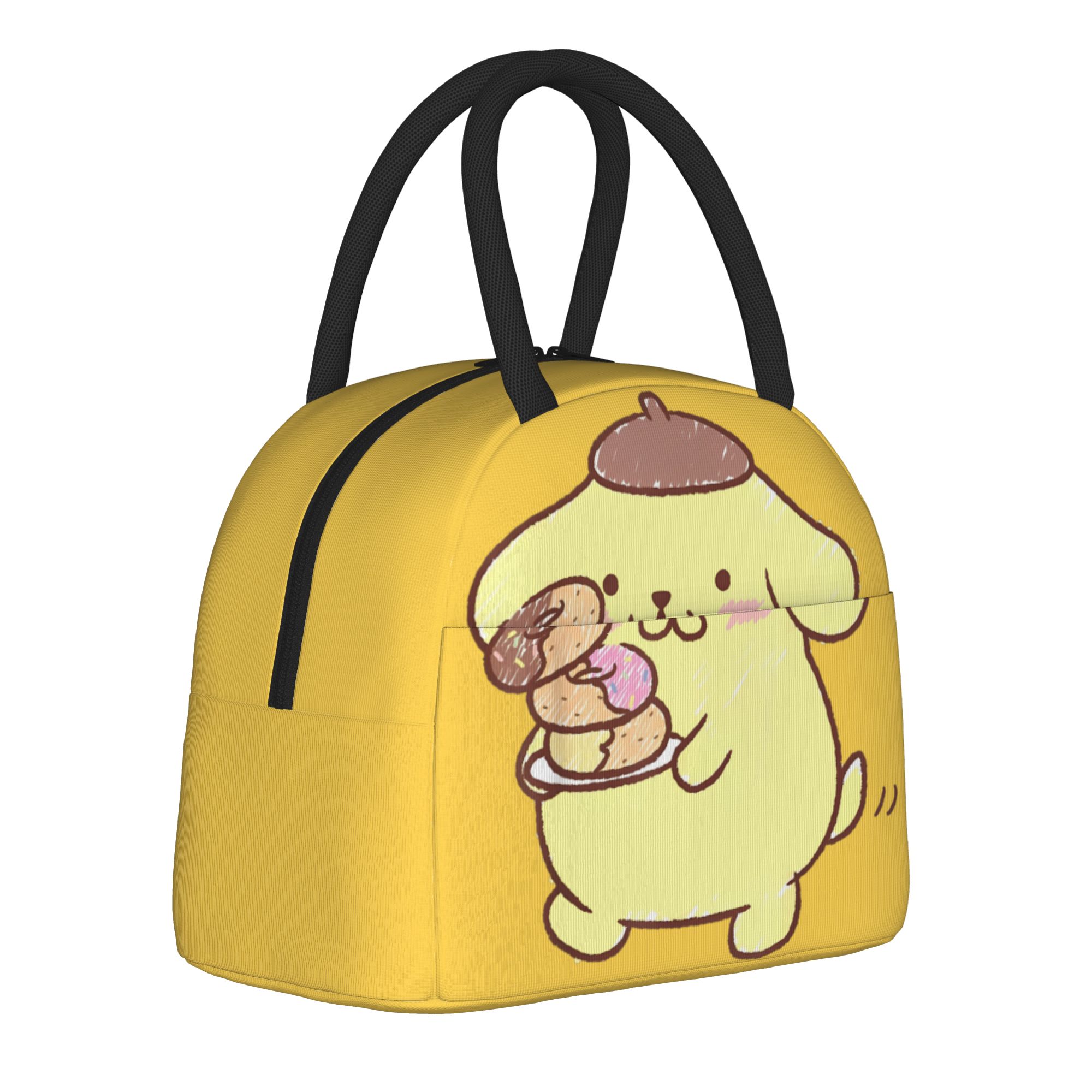 ポムポムプリン ドーナツ 断熱ランチバッグ 漏れ防止 漫画柄 - Tote Bag Sublimation のレビューと価格