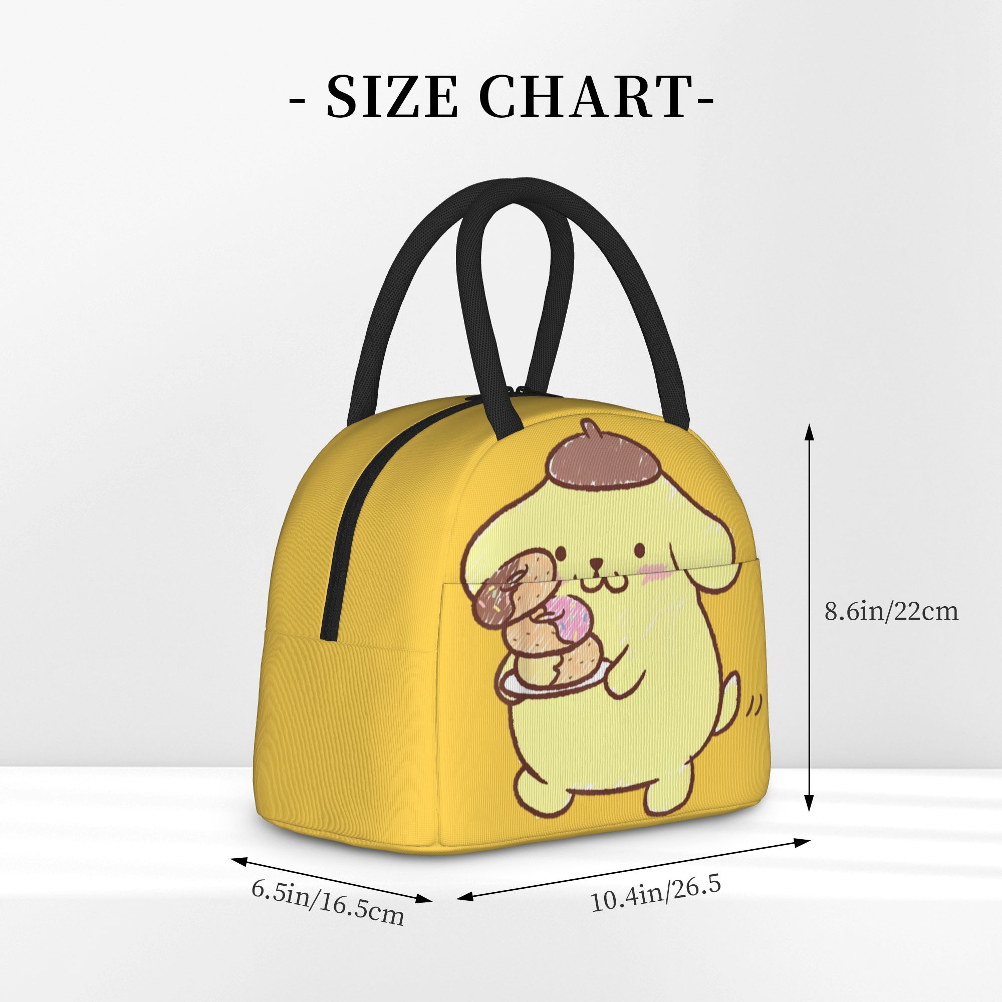 ポムポムプリン ドーナツ 断熱ランチバッグ 漏れ防止 漫画柄 - Tote Bag Sublimation のレビューと価格