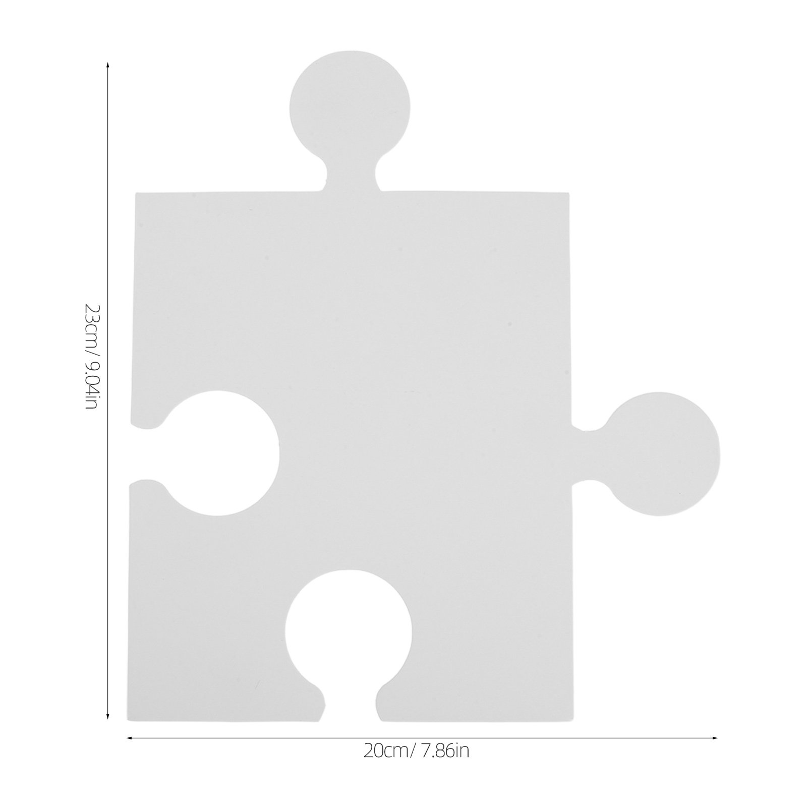 60枚入り大型無地パズルピース、白紙ジグソーパズル、子供向け - Puzzle Blank White のレビューと価格