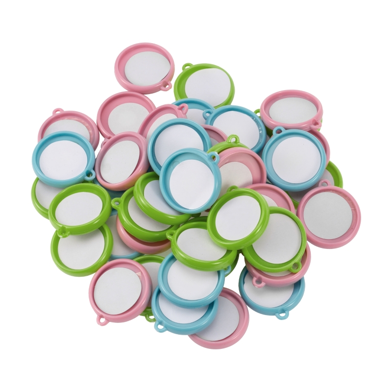 50個/セット 25mm 32mm 37mm 両面キーホルダ - Button Badge Blank のレビューと価格