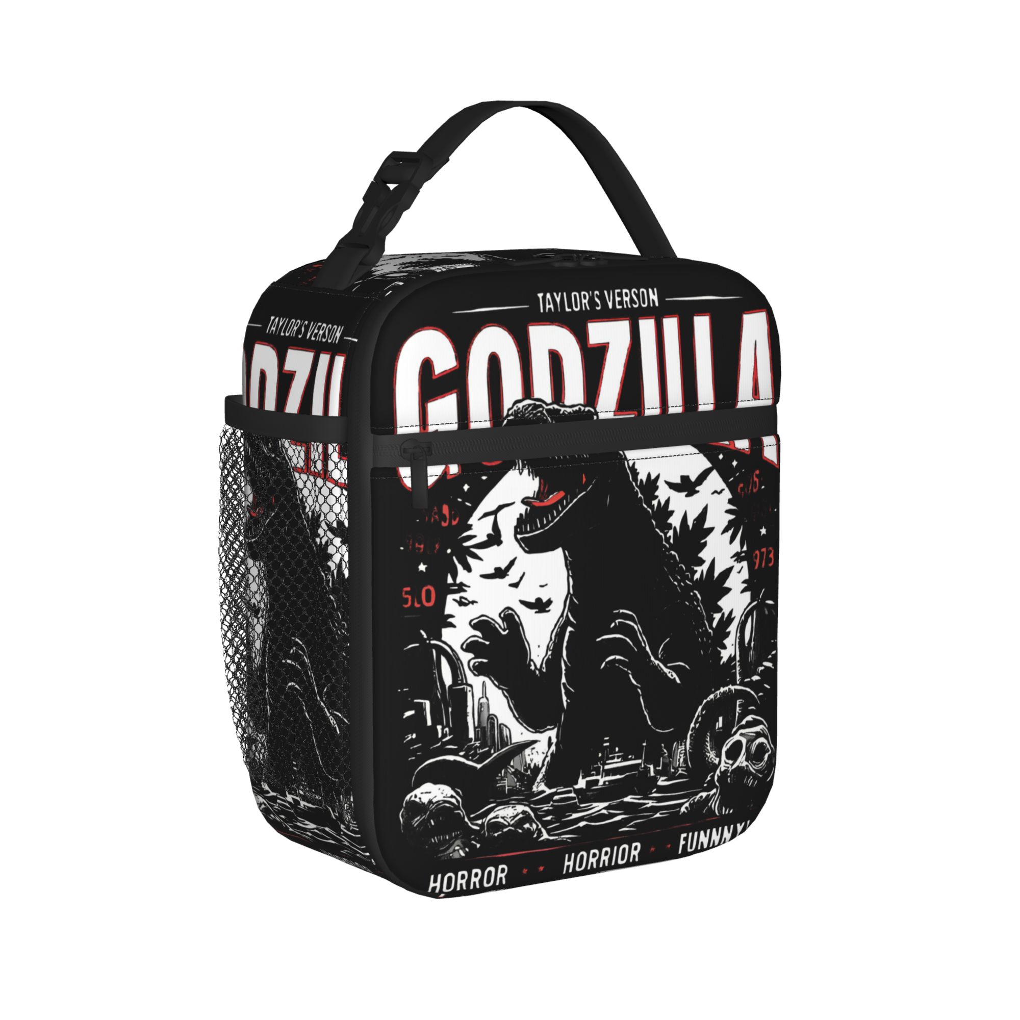 ゴジラ風アニメ断熱ランチバッグ サーマルバッグ 再利用可能、 - Tote Bag Sublimation のレビューと価格