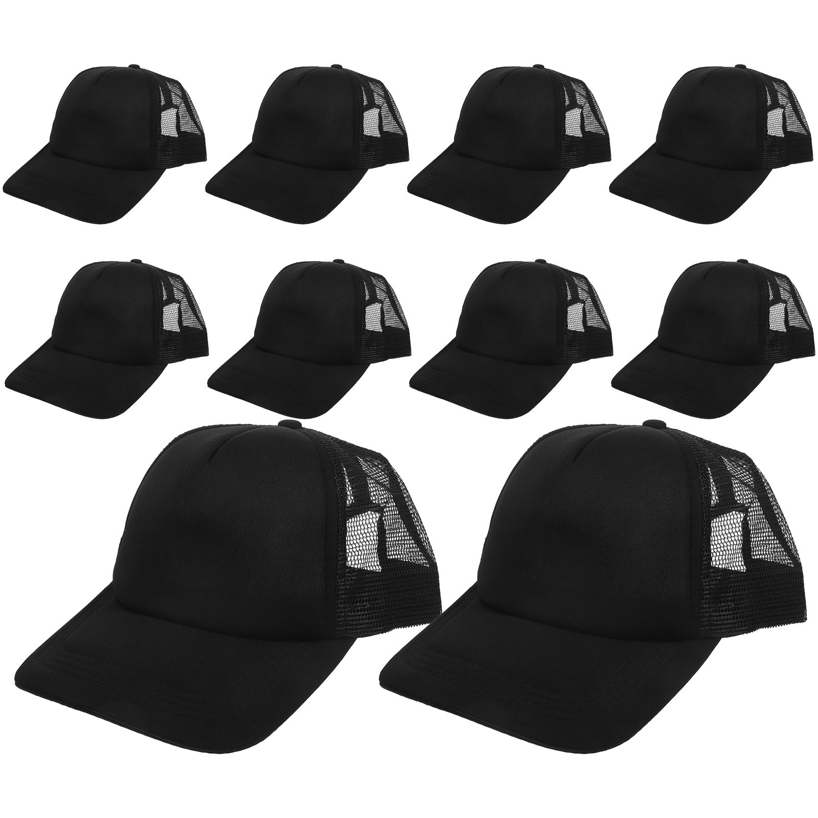 10個入り 無地メッシュ野球帽 昇華プリントDIY用 軽量で - Hat Sublimation Blank のレビューと価格